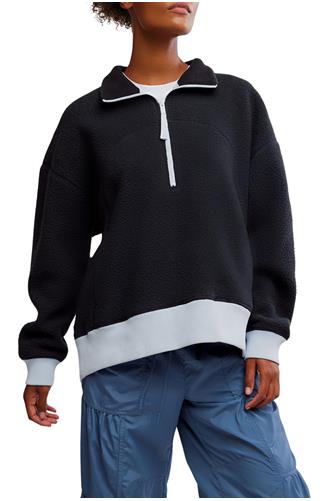 Hit The Slopes Quarter Zip BLACK COMBO