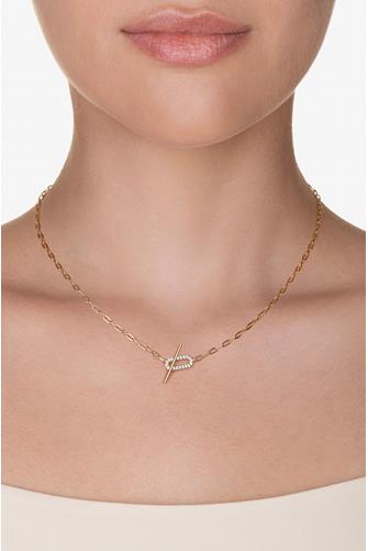 Jade Pave Necklace GOLD