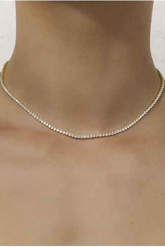 Tennis Diamond Necklace SILVER
