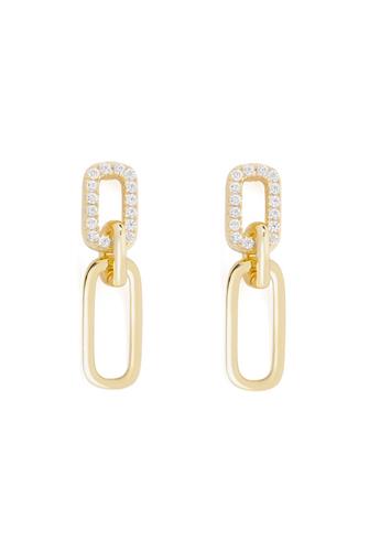 Justice Pave Earrings GOLD