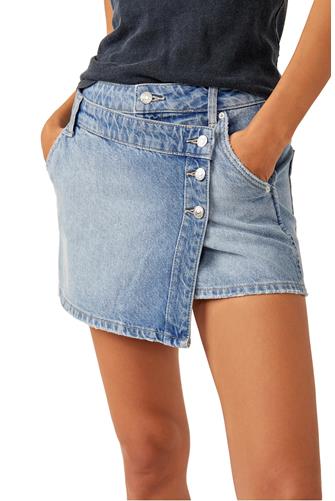 Wynne Denim Skirt LIGHT INDIGO