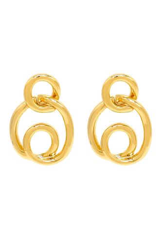 Gold Dipped Twist Hoop GOLD