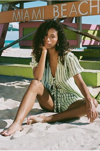 Deia Shorts MELON STRIPES