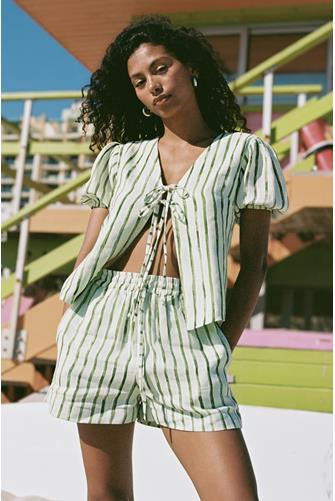 Victoria Top Melon Stripes