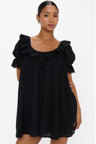 Toulouse Dress Black Voile