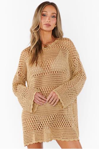Paula Pullover Latte Crochet
