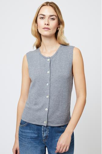 Cosysoft Sweater Vest MID GREY MEL