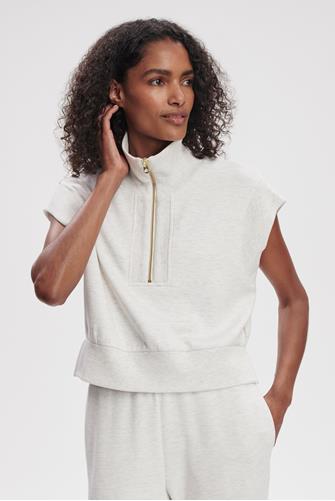 Kelly Half Zip Sweat IVORY MARL
