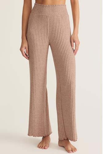 Dawn Smocked Rib Pant ICED COFFEE