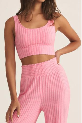 Zoe Rib Tank Bra PASSION FRUIT