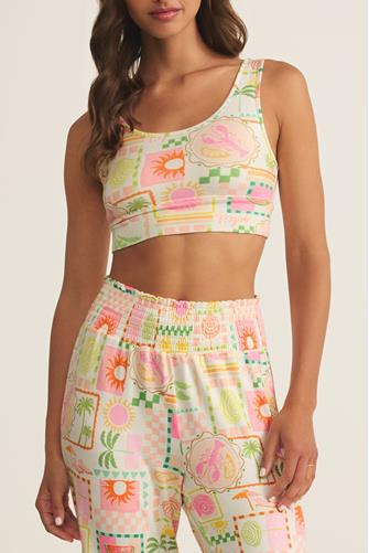 Zoe Soleil Tank Bra WHITE