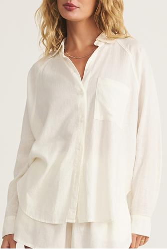 The Perfect Linen Top WHITE