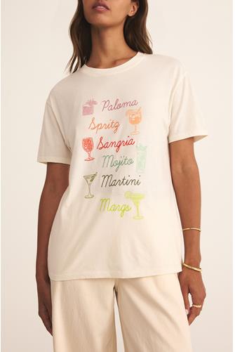 Cocktails Boyfriend Tee SEA SALT