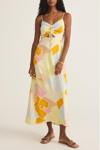 Aura Riviera Midi Dress MELLOW YELLOW