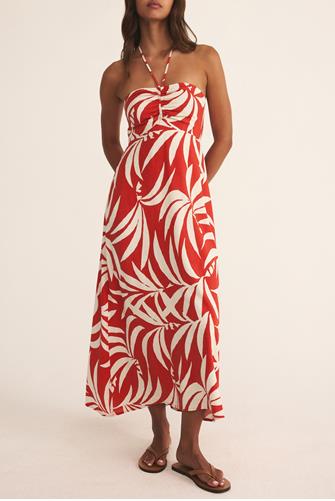 Elodi Vacances Midi Dress CABANA RED