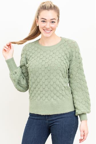Bubble Sleeve Sweater SAGE