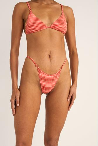 Lola Check Adjustable Side Bottom RED