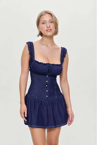 Christa Denim Dress BLUE DENIM