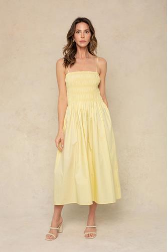Vivian Smocked Dress YELLOW