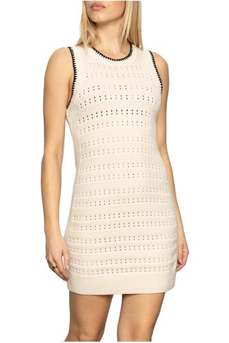 Free Spirit Mini Dress LIGHT OAT/BLACK
