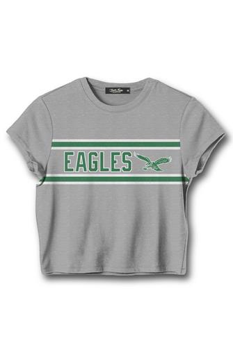 Eagles Sideline Baby Tee HEATHER GREY