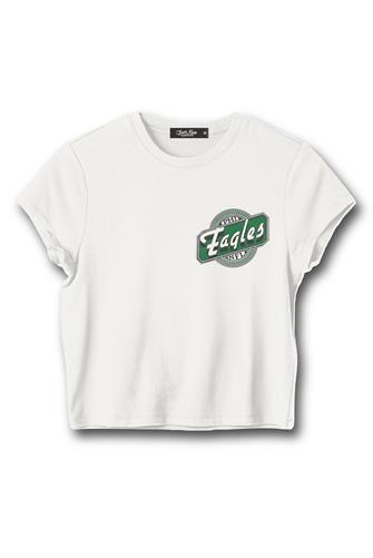 Eagles Cheers Baby Tee VINTAGE WHITE