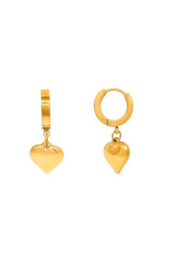 Puffy Heart Hoop GOLD