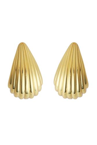 075 In Ear Gold Post Drop Layer GOLD