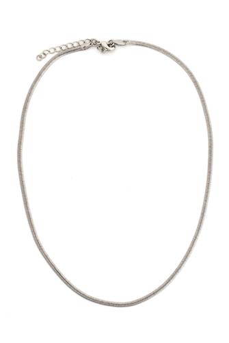 Silver Thin Snake Chain Neck SILVER