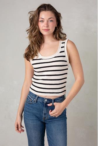Ruby Sweater Tank NATURAL/BLACK STRIPE