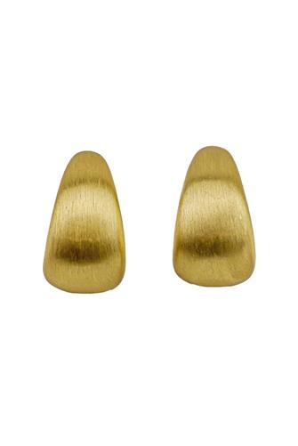 Gold Brushed Textured Drop Earrings GOLD