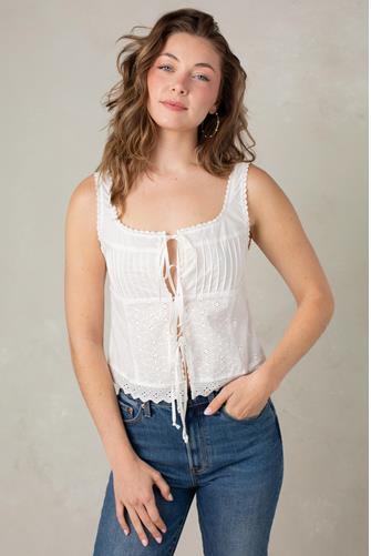Kyla Corset Top WHITE