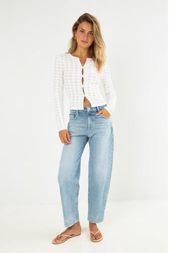 Kelly Button Front Long Sleeve IVORY