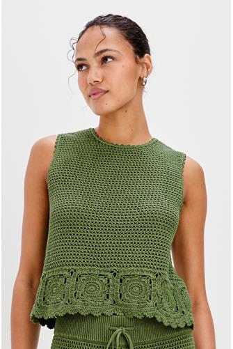 Hazel Sweater Top DILL