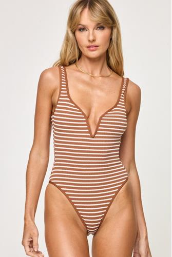 Brown Sugar Stripe Coco One Piece BROWN SUGAR STRIPE