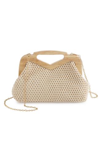 Rio Top Handle Clutch NATURAL