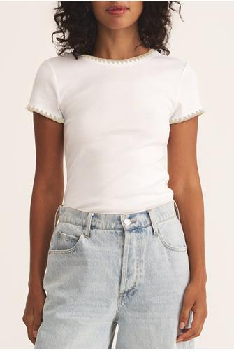 Cassis Rib Tee WHITE