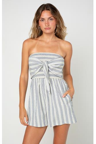 Elva Stripe Romper COASTAL STRIPE