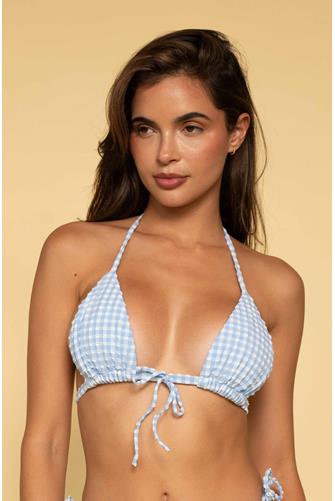Peri Micro Gingham Emma Triangle Bikini PERI MICRO GINGHAM