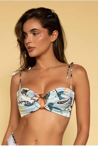 St. Barths Floral Tori Ties Bandeau ST. BARTHS FLORAL