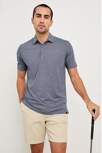 Merced Golf Polo COSMOS HIBISCUS STRIPE