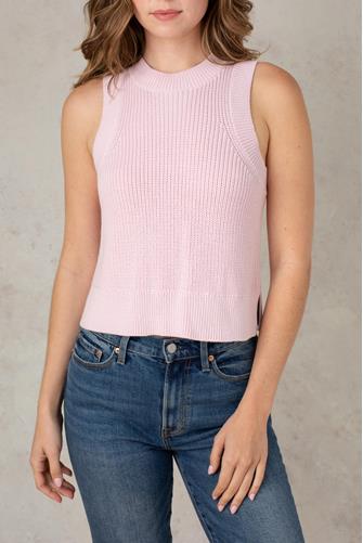 Cleo Sleeveless Crew Sweater SOFT PINK