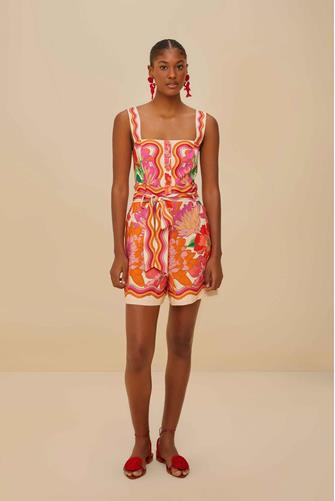 Spring Affair Beige Romper SPRING AFFAIR BEIGE