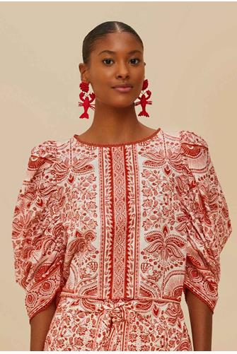 River Ride Red Blouse RIVER RIDE RED