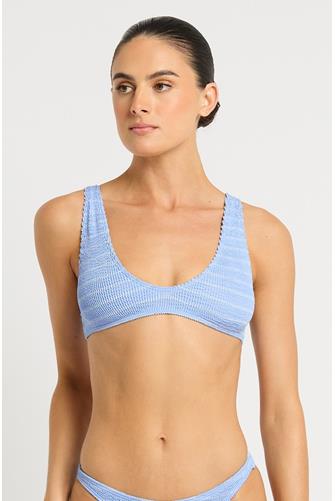 Powder Blue Stripe Scout Crop POWDER BLUE STRIPE