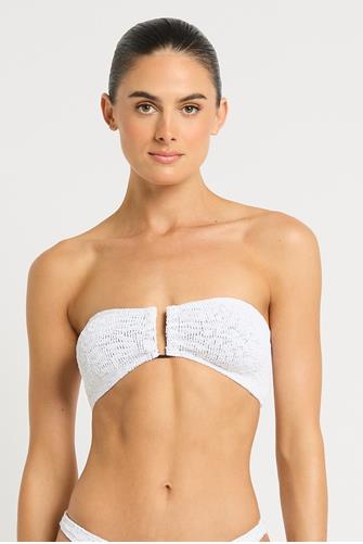 White Leopard Two Tone Blake Bandeau WHITE LEOPARD TWO TONE