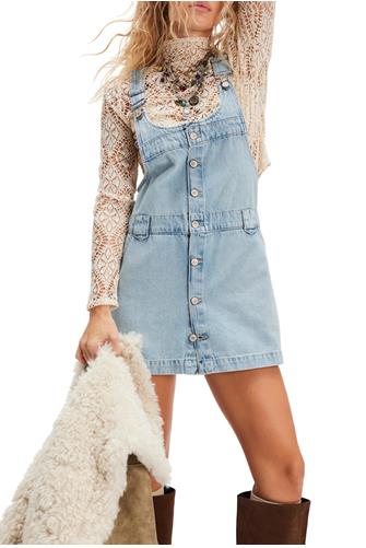 Edie Denim Skirtall APPLE BLUES