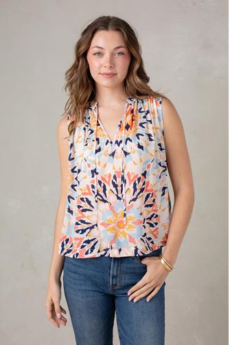 Kelly Sleeveless Chiffon Top MULTI KALEIDOSCOPE