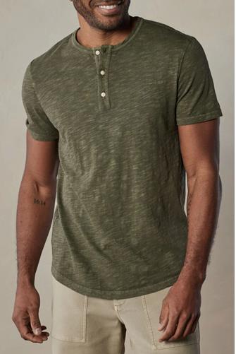 Legacy Jersey Short Sleeve Henley DUSTY OLIVE