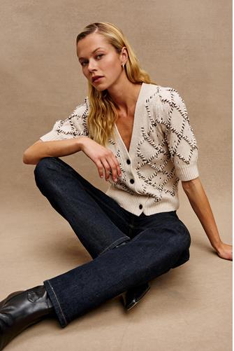 Isla Short Sleeve Cardigan OAT